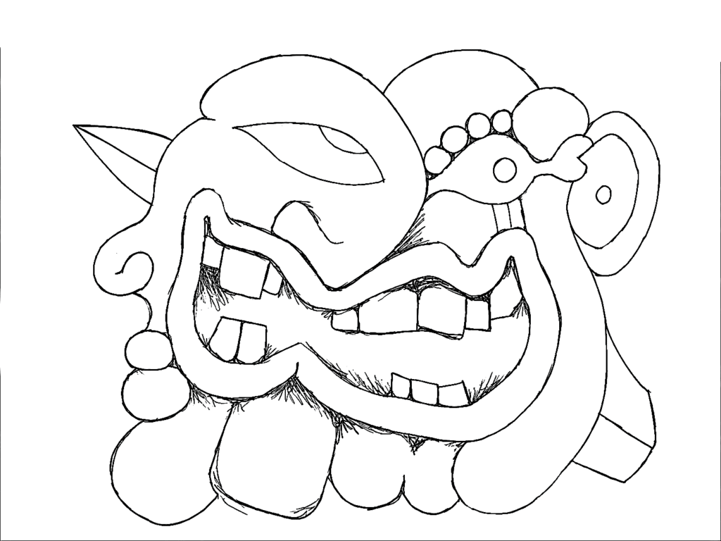 Big Mouth Square Teeth